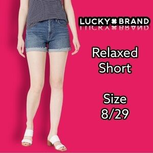 Lucky Brand Relaxed Blue Denim Short Medium Wash Size 8 / 29